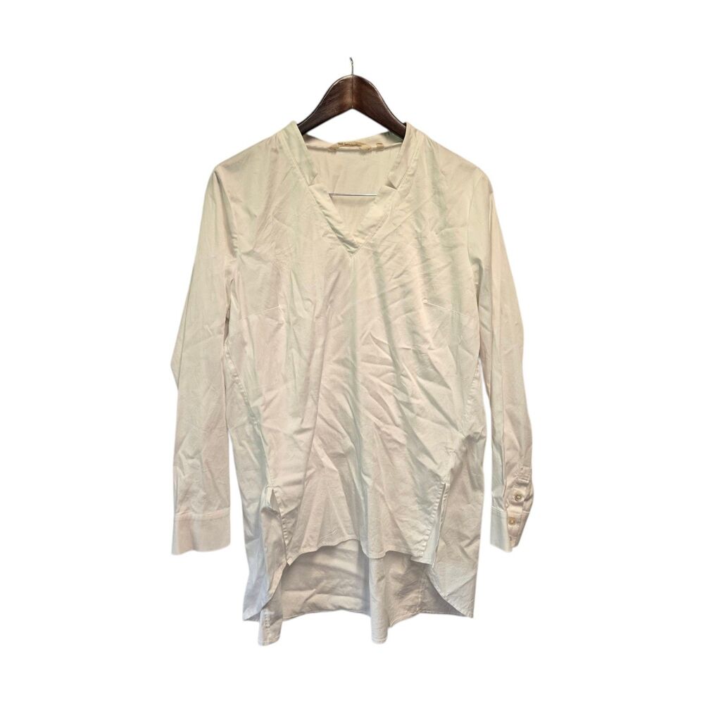 SOFT SURROUNDINGS Tunic White Boho Chic Peasant Blouse Top‎ Shirt MEDIUM